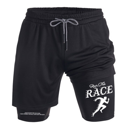 Run The Race Christian Performance Shorts