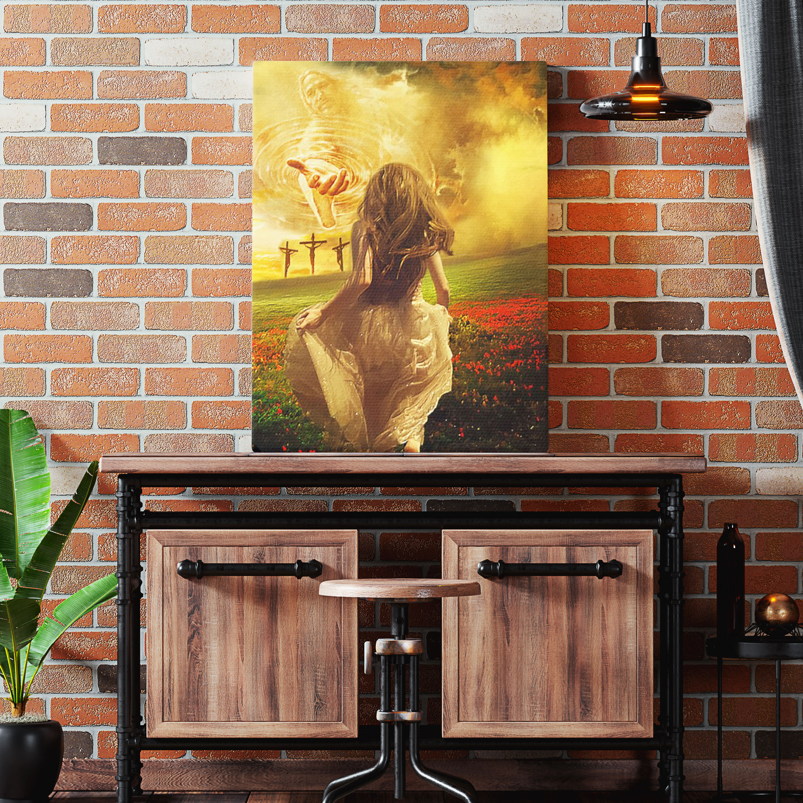 Run To God Chrsitian Canvas Wall Art