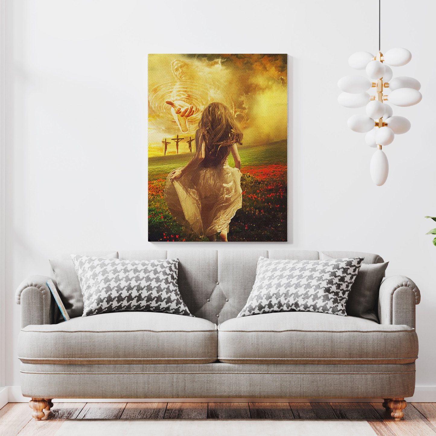 Run To God Chrsitian Canvas Wall Art