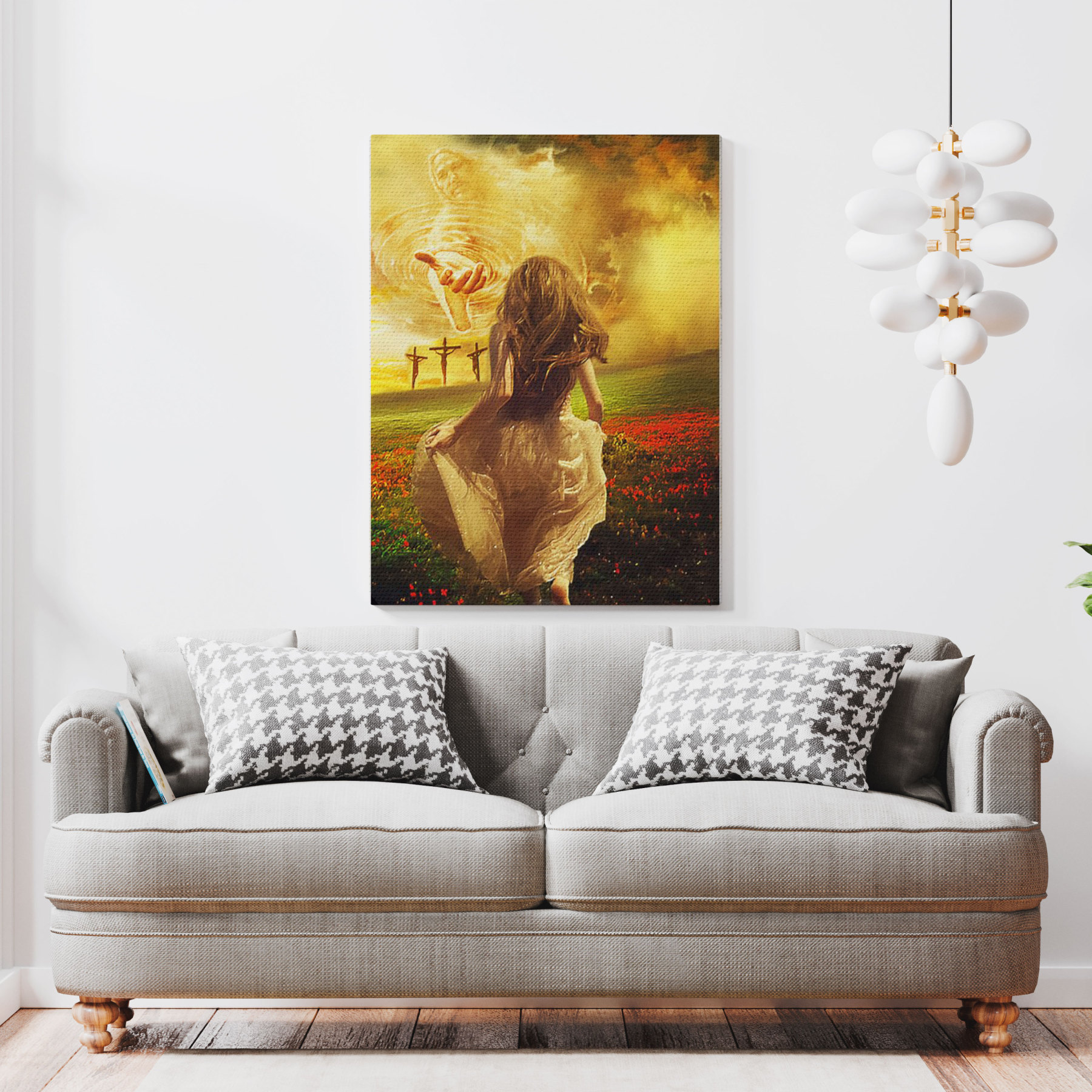 Run To God Chrsitian Canvas Wall Art