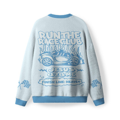 Run To Heaven Furry Christian Lightweight Sweater