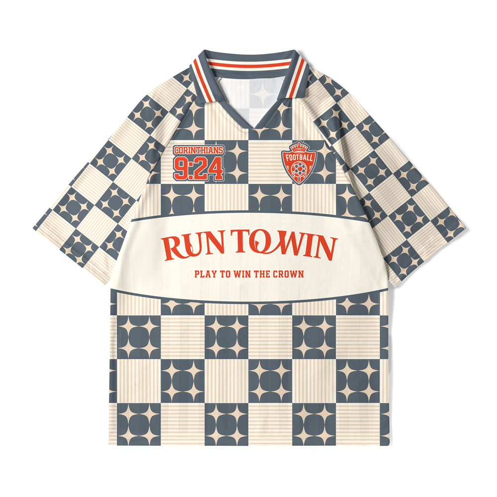 Run To Win Christian Collar Jersey