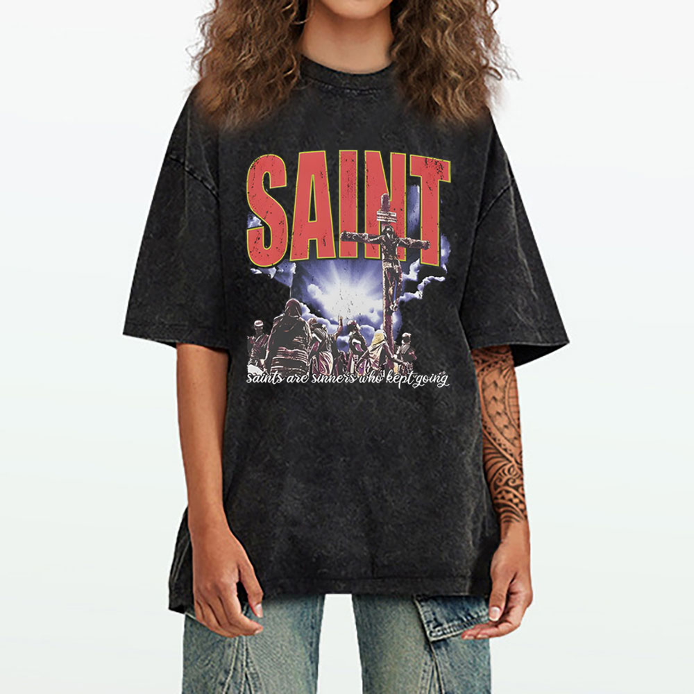 SAINT Christian Washed T-Shirt