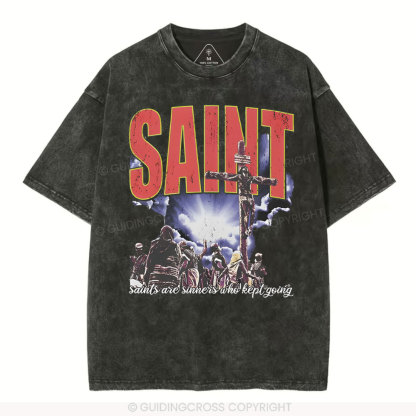 SAINT Christian Washed T-Shirt