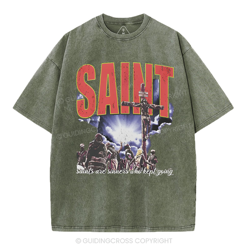 SAINT Christian Washed T-Shirt