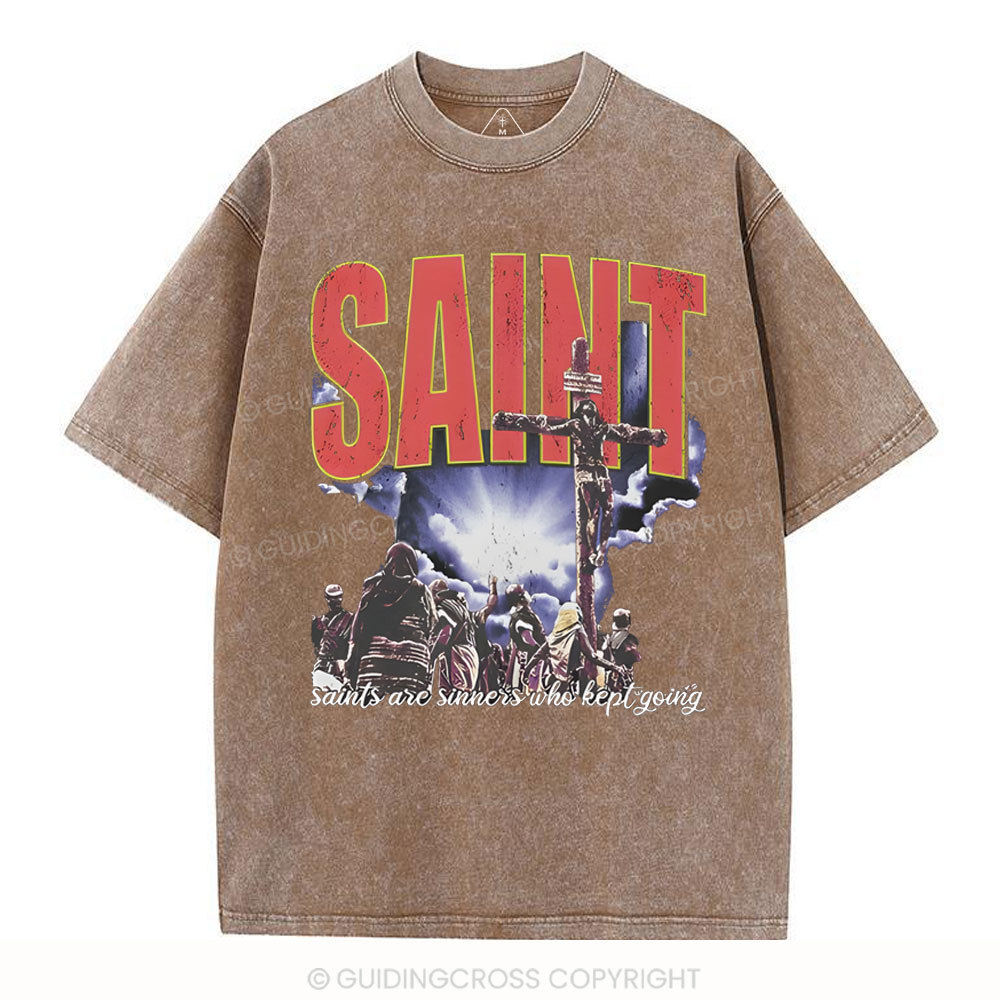 SAINT Christian Washed T-Shirt