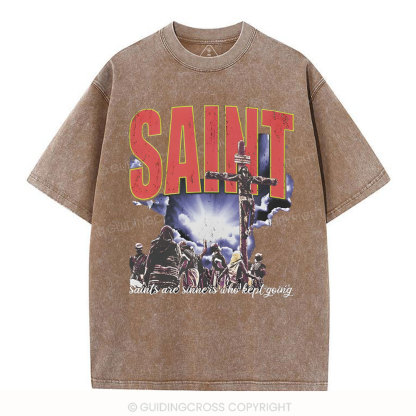 SAINT Christian Washed T-Shirt