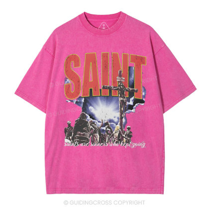 SAINT Christian Washed T-Shirt