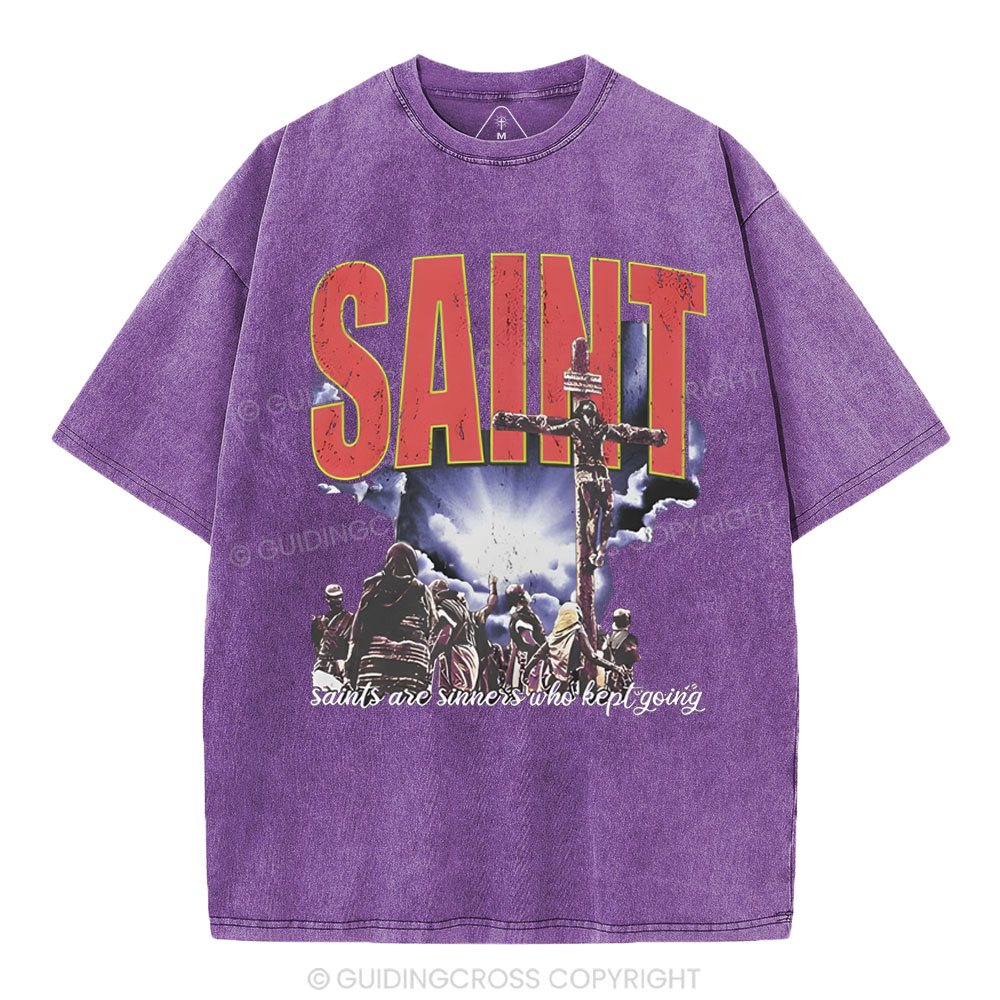SAINT Christian Washed T-Shirt