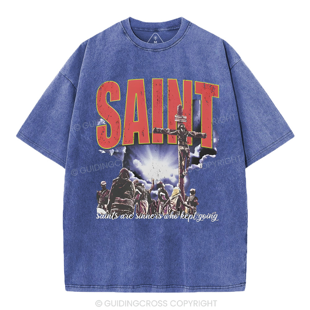 SAINT Christian Washed T-Shirt