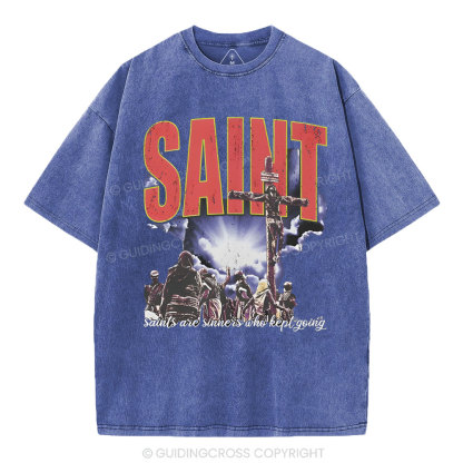 SAINT Christian Washed T-Shirt