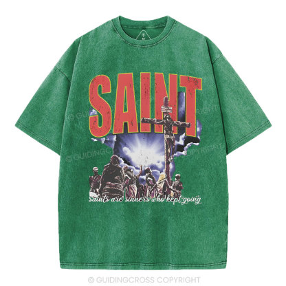 SAINT Christian Washed T-Shirt