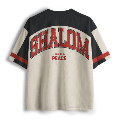 SHALOM Christian Beige Mesh Jersey