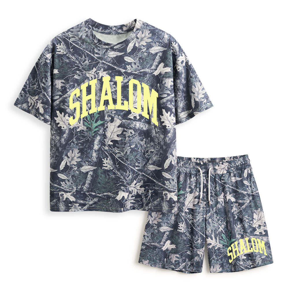 SHALOM Christian Camo T-Shirt & Shorts