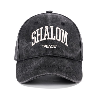 SHALOM Christian Washed Hat