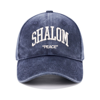 SHALOM Christian Washed Hat