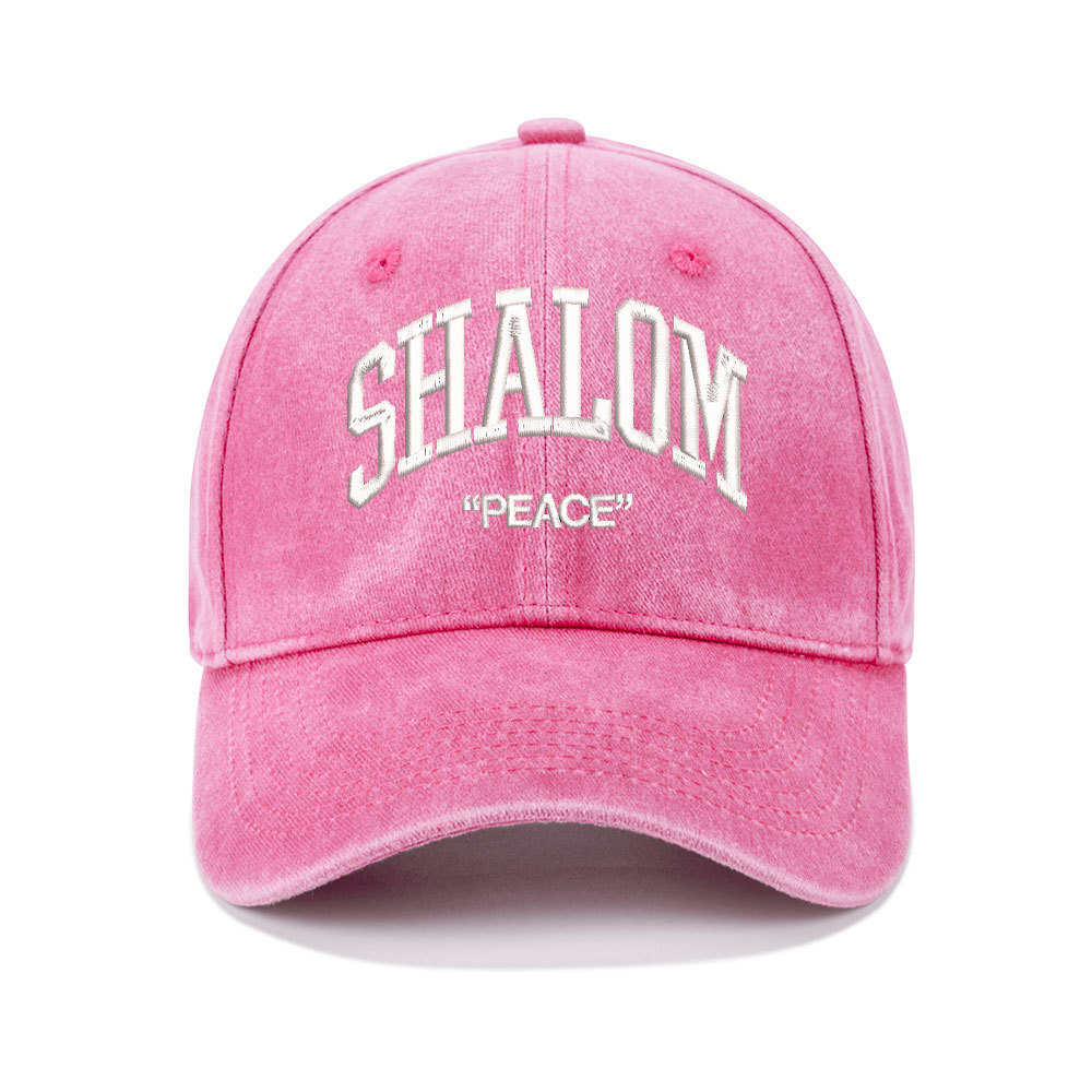 SHALOM Christian Washed Hat