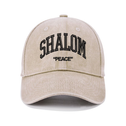 SHALOM Christian Washed Hat