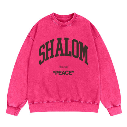 SHALOM Christian Washed Sweatshirt