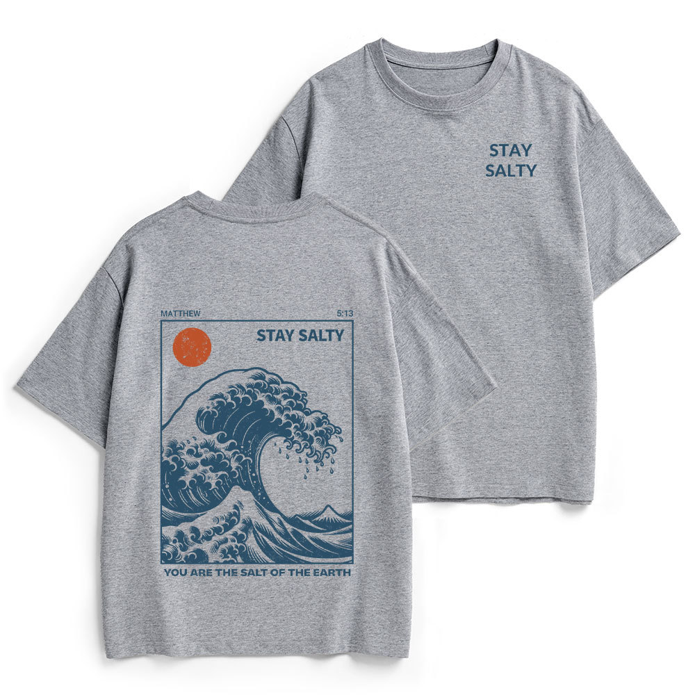 STAY SALTY Christian Heavy Cotton T-Shirt