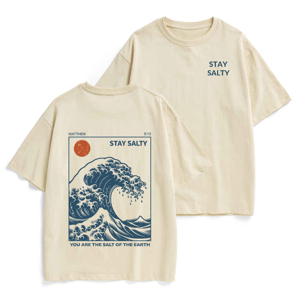 STAY SALTY Christian Heavy Cotton T-Shirt