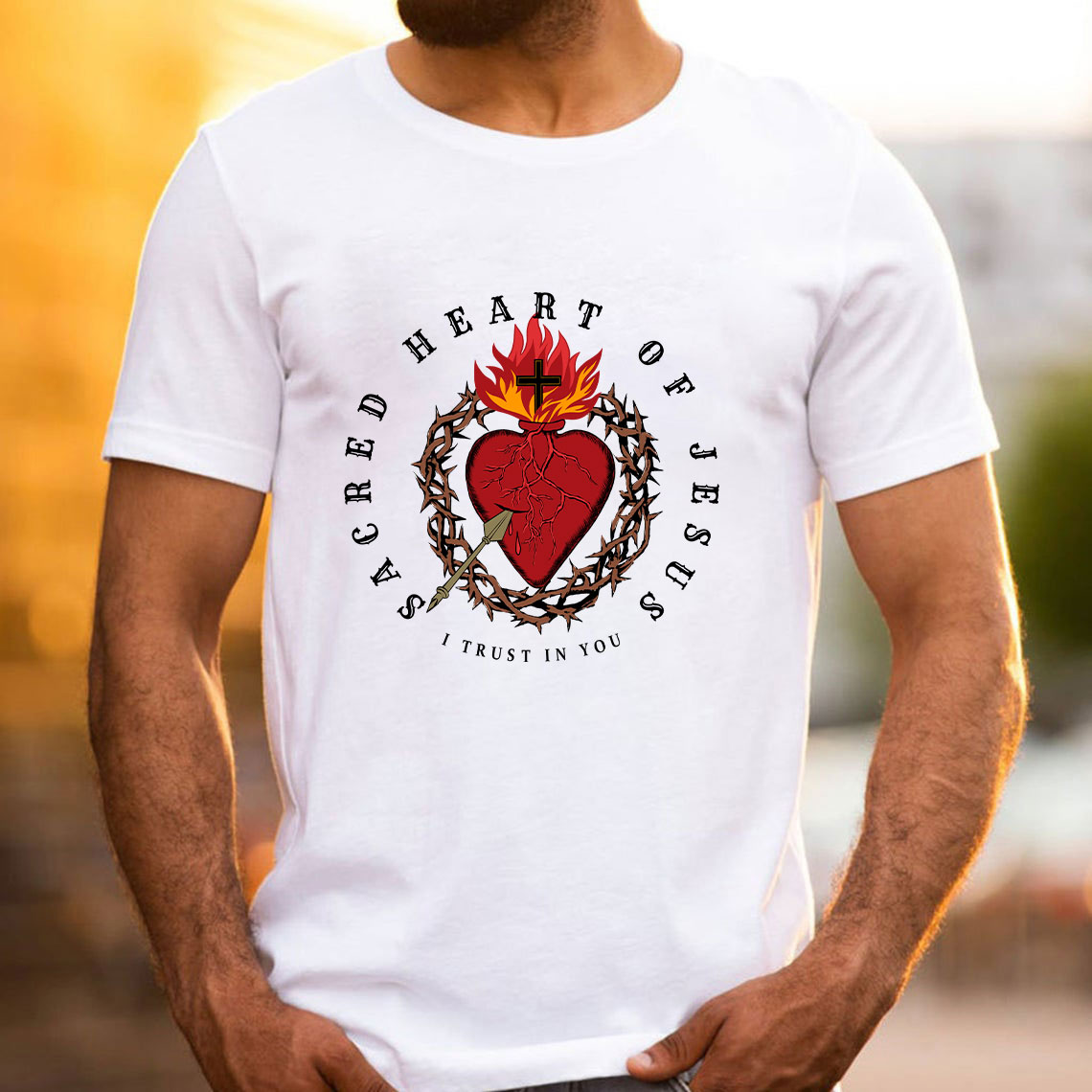 Sacred Heart Of Jesus Christian T-Shirt