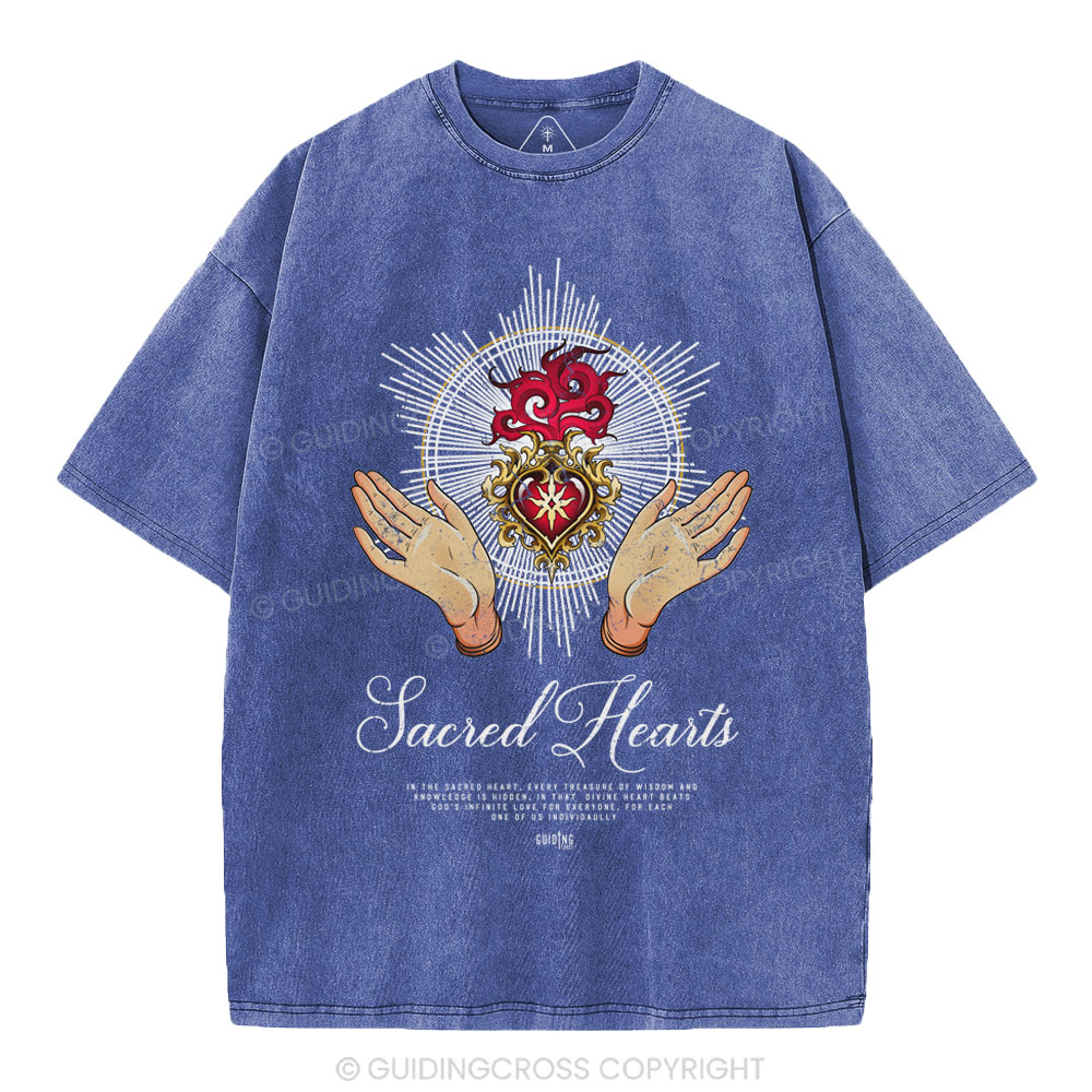 Sacred Hearts Christian Washed T-Shirt