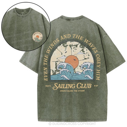 Sailing Club Christian Washed T-Shirt