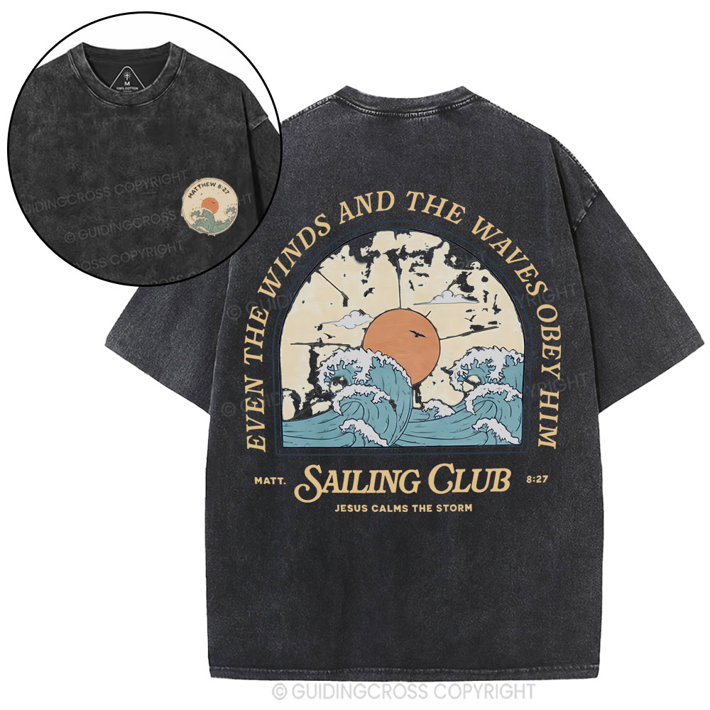 Sailing Club Christian Washed T-Shirt