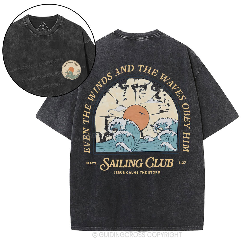 Sailing Club Christian Washed T-Shirt