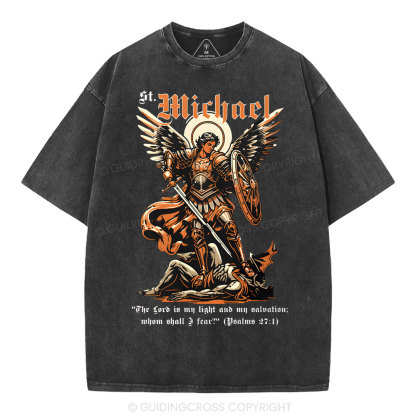 トップス SAINT MICHAEL 22AW CRW SWT SAINT ANGEL Saint Michael Archangel Christian Washed T-Shirt Sale - GuidingCross