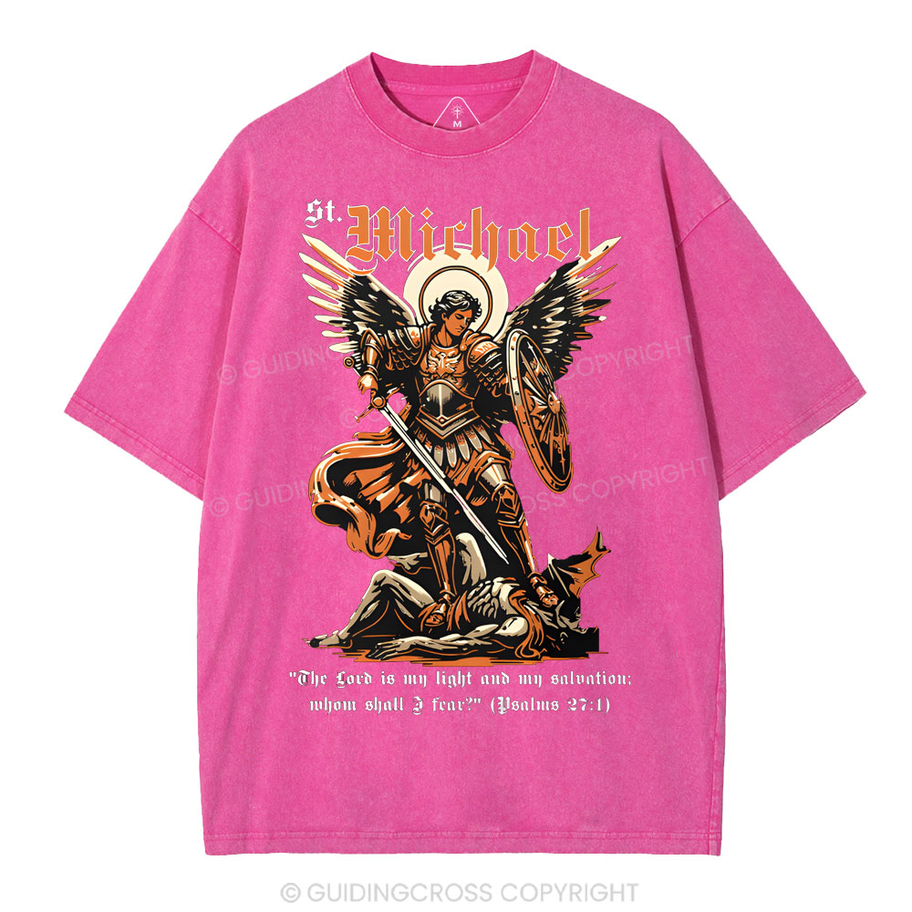 トップス SAINT MICHAEL 22AW CRW SWT SAINT ANGEL Saint Michael Archangel Christian Washed T-Shirt Sale - GuidingCross