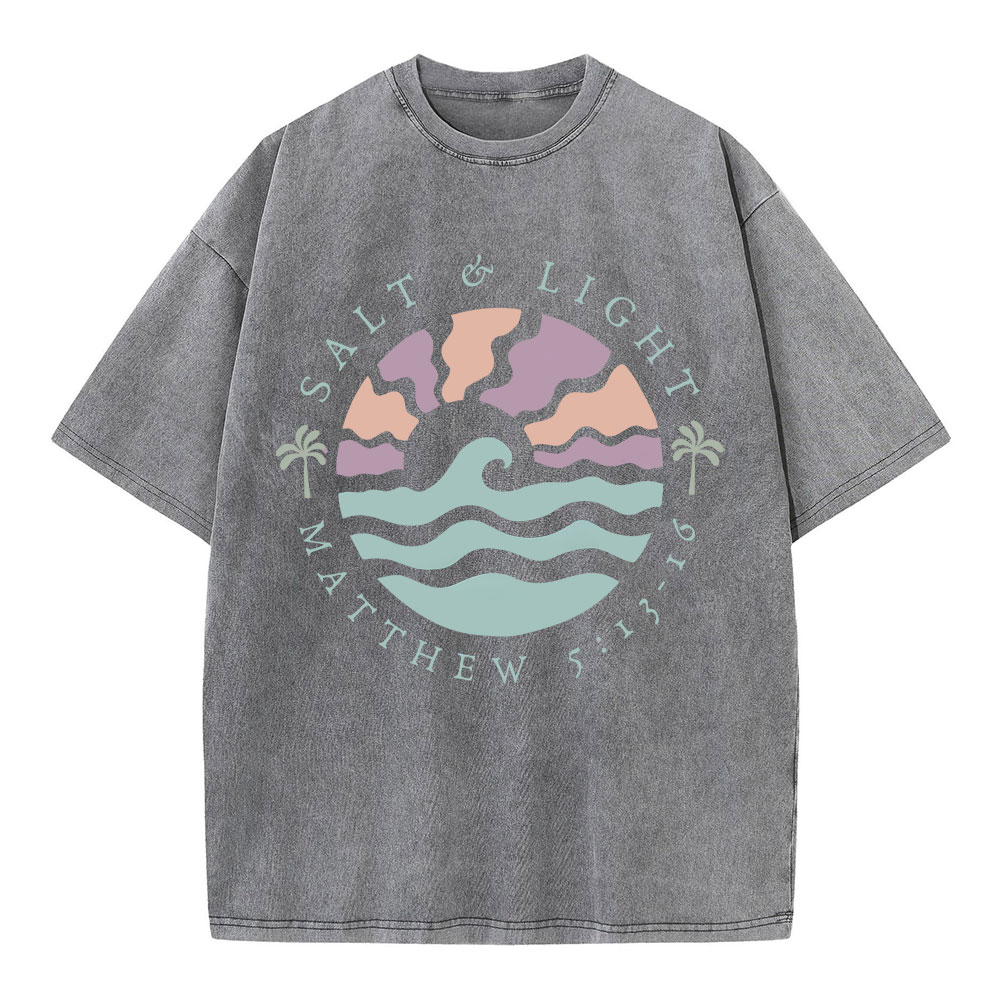 Salt And Light Christian Washed T-Shirt