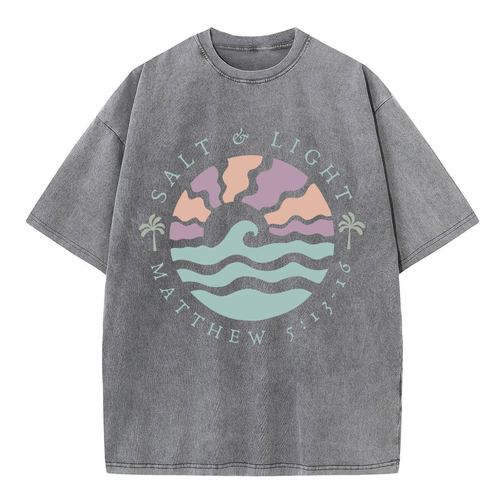 Salt And Light Christian Washed T-Shirt