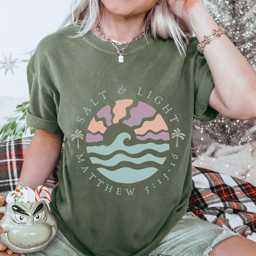 Salt And Light Christian Washed T-Shirt