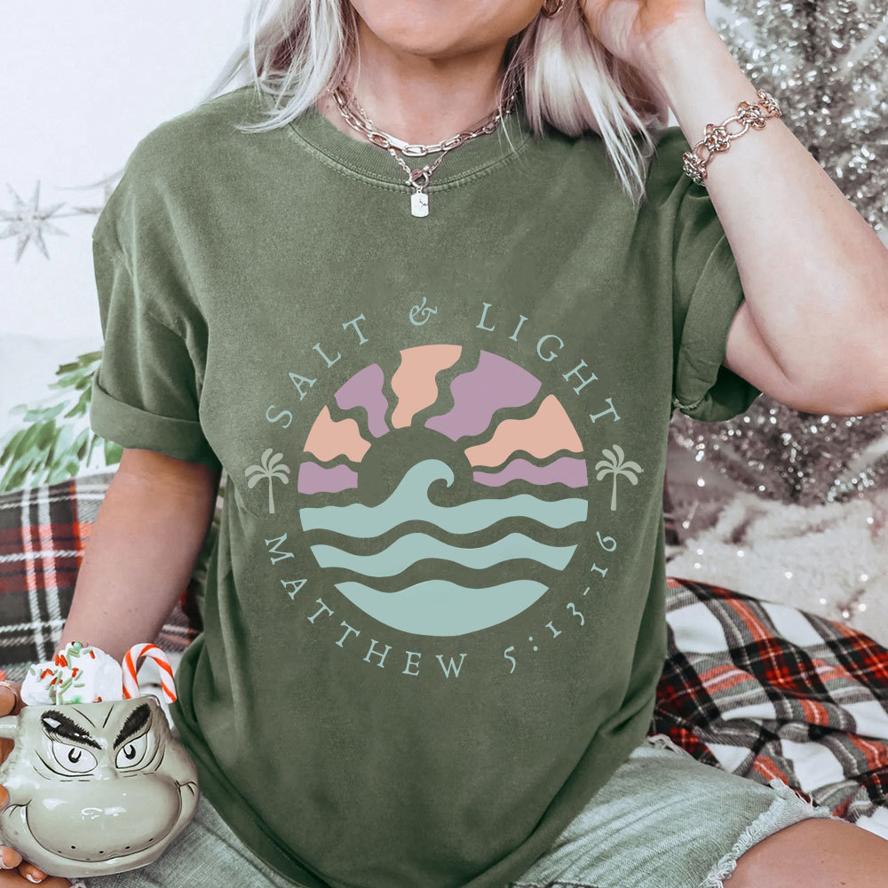 Salt And Light Christian Washed T-Shirt