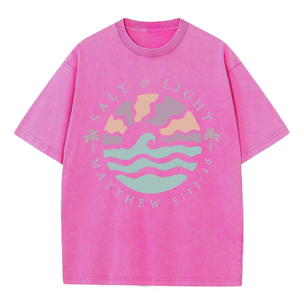 Salt And Light Christian Washed T-Shirt