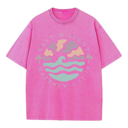 Salt And Light Christian Washed T-Shirt