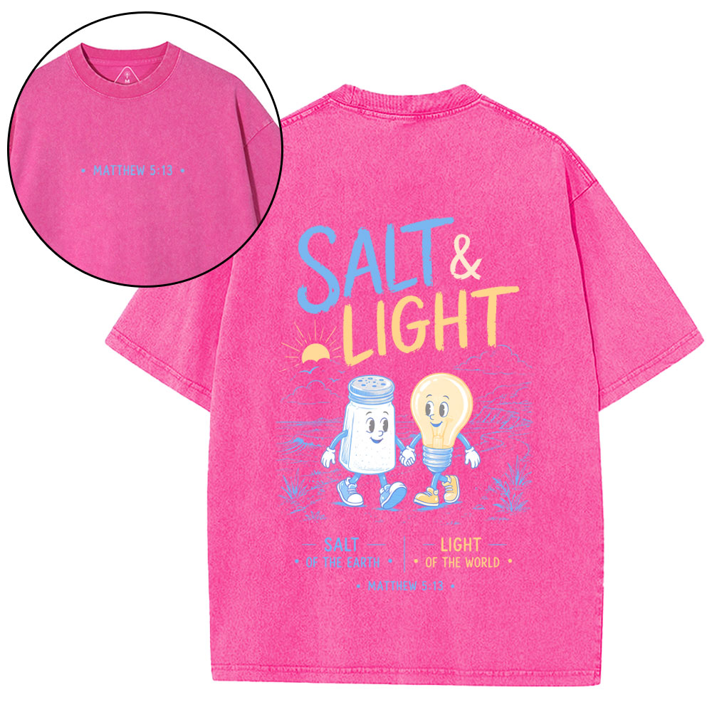 Salt And Light Christian Washed T-Shirt