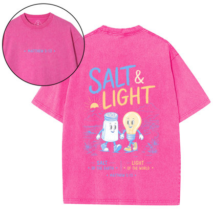 Salt And Light Christian Washed T-Shirt