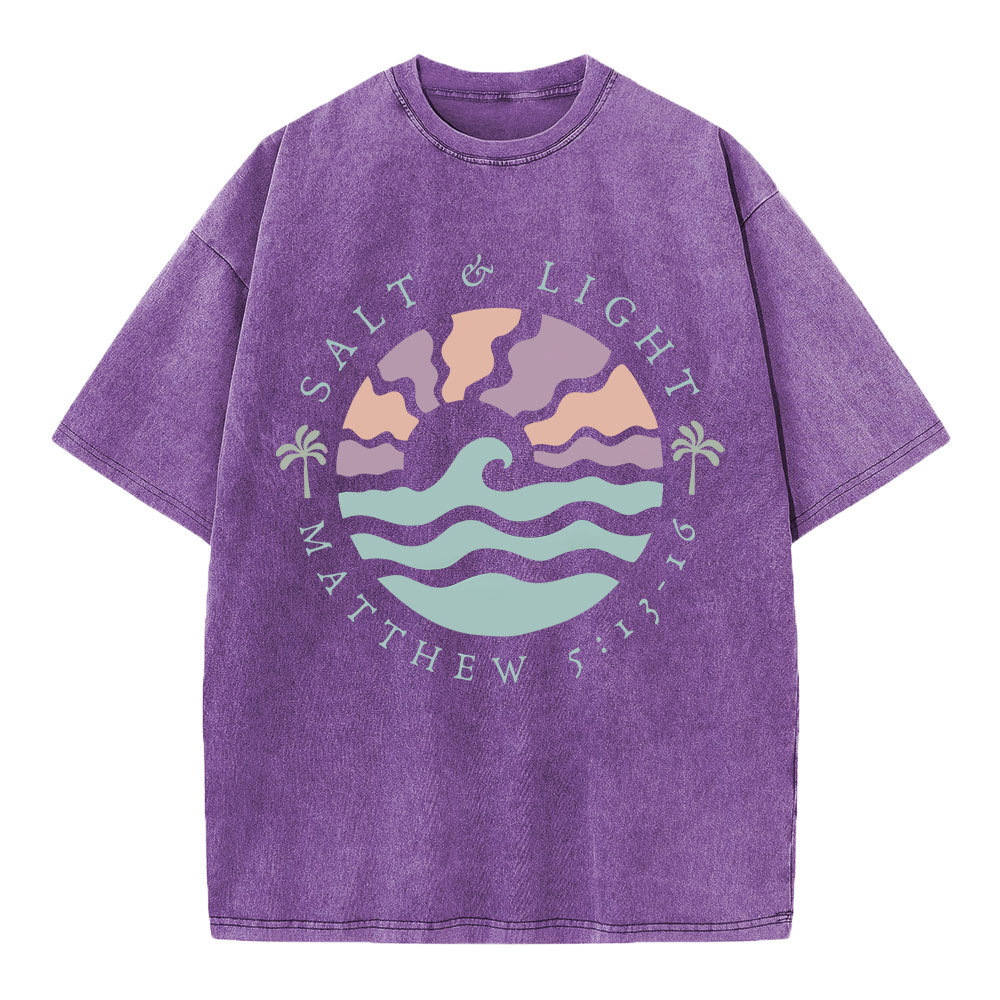 Salt And Light Christian Washed T-Shirt