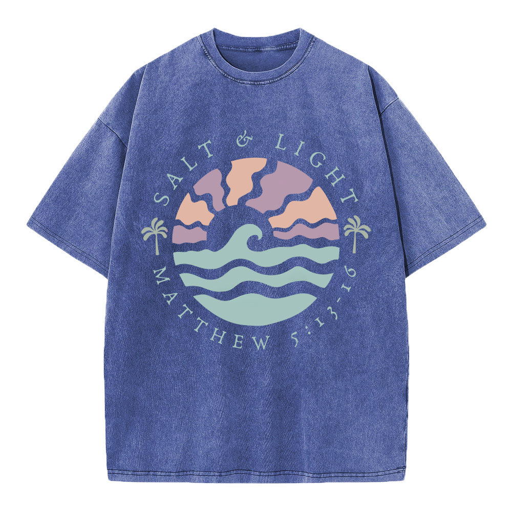 Salt And Light Christian Washed T-Shirt