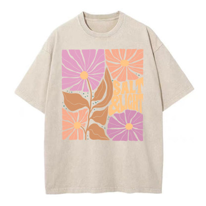 Salt & Light Boho Floral Christian Washed T-Shirt