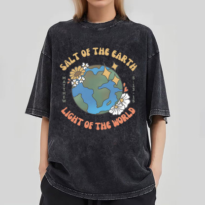 Salt Of The Earth Christian Wahsed T-Shirt