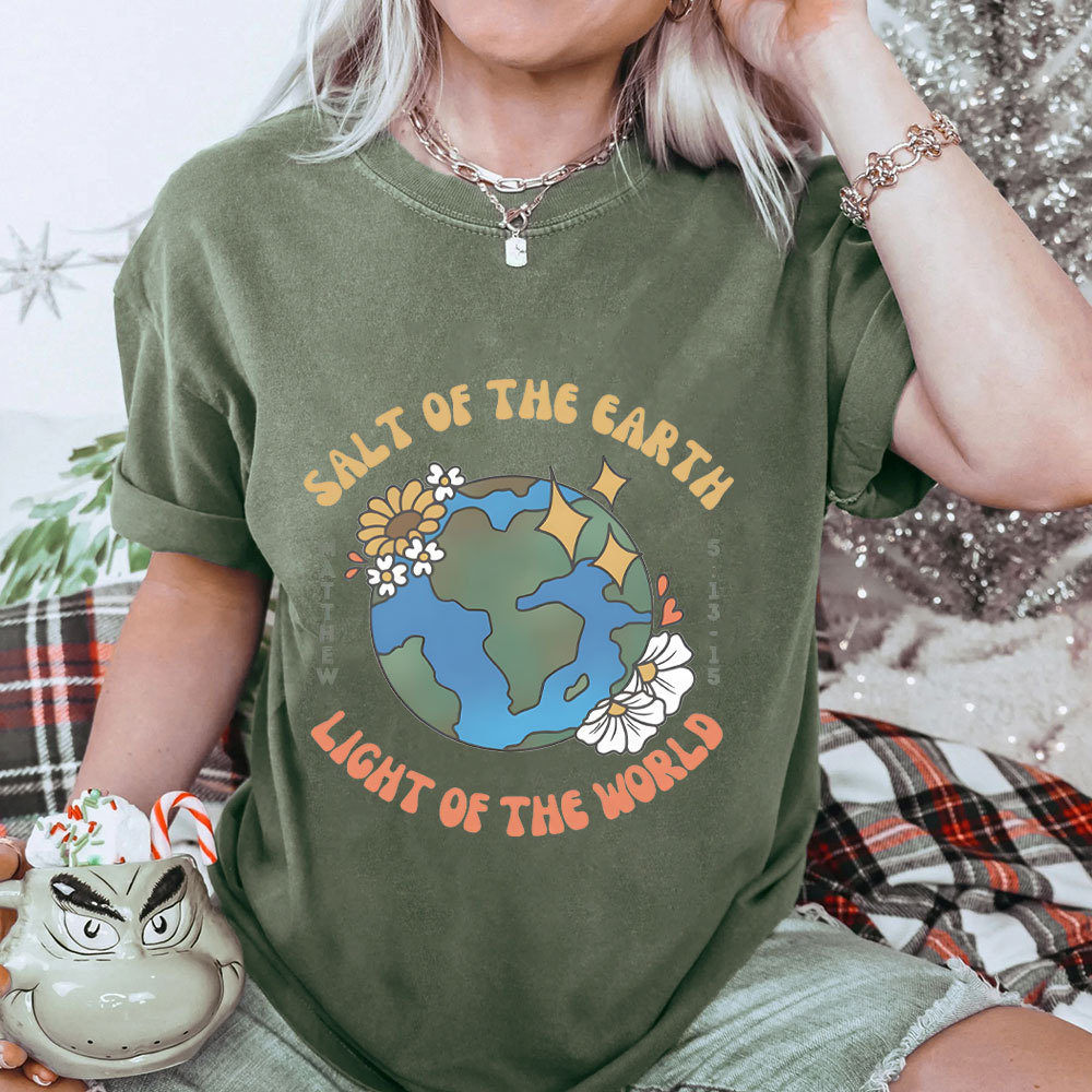 Salt Of The Earth Christian Wahsed T-Shirt