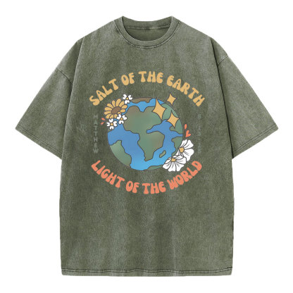 Salt Of The Earth Christian Wahsed T-Shirt