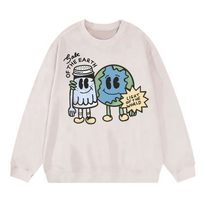 Salt Of The Earth Light Of The World Christian Washed Sweatshirt