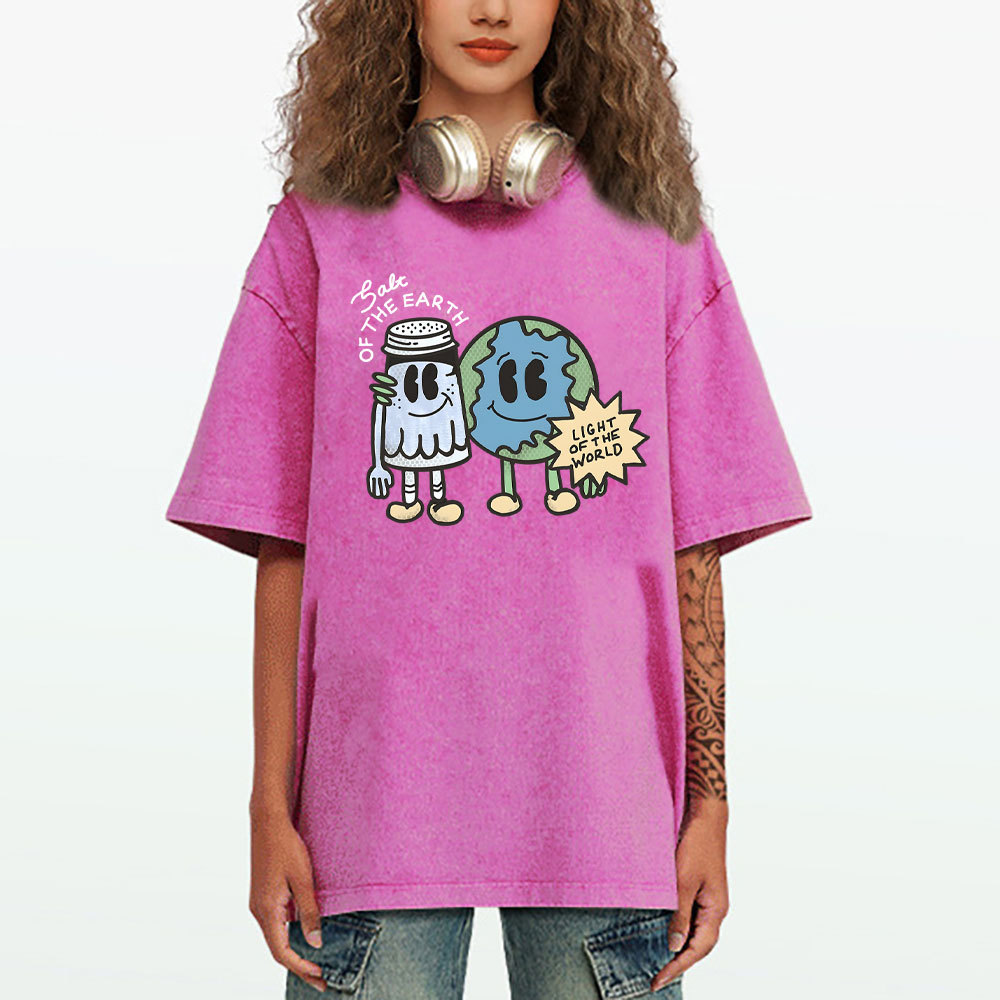 Salt Of The Earth Light Of The World Christian Washed T-Shirt