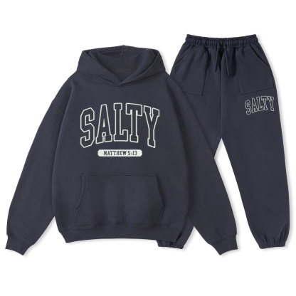 Salty Christian Fleece Hoodie Set