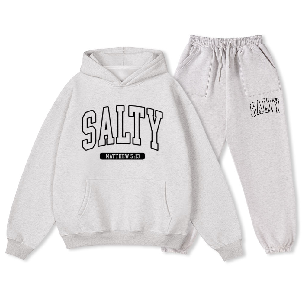 Salty Christian Fleece Hoodie Set